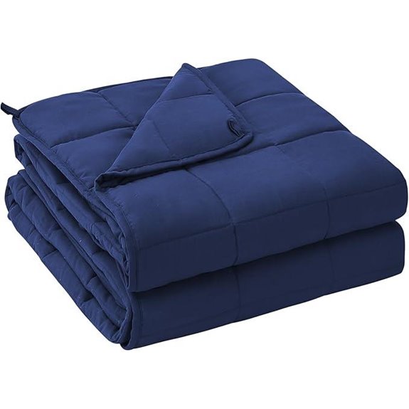 Yescool 20lb Weighted Blanket for Adults (60x80 Blue)