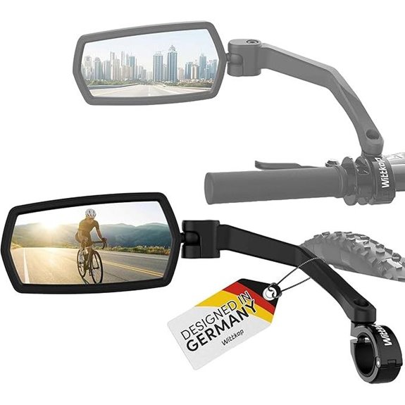 WITTKOP HD Bike Mirror 360° Rotatable & Foldable