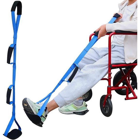 39 Inch Long Leg Lifter with Padded Grips and Loop