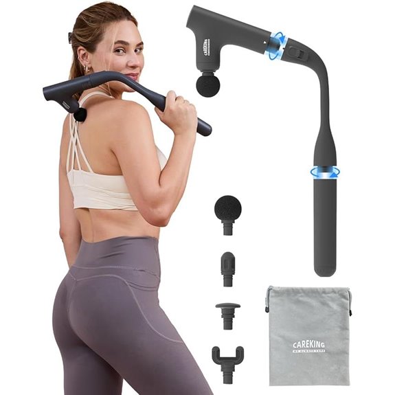 3-in-1 Detachable Massage Gun with Extension Handle