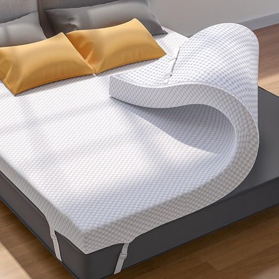 PERLECARE 3 Inch Gel Memory Foam Mattress Topper Queen