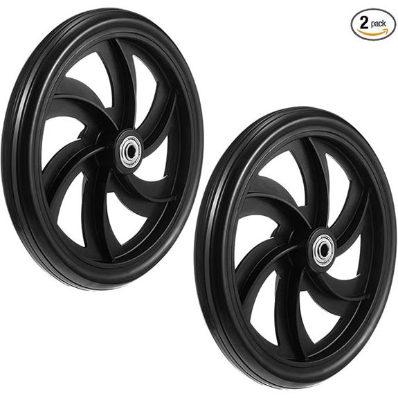 2 Sets 7.5 Inch Replacement Wheelchair Front Wheels