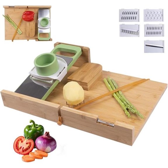 Adaptive One-Handed Cutting Board with Accessories