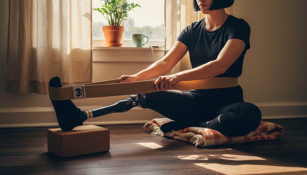 adaptive yoga straps for amputees