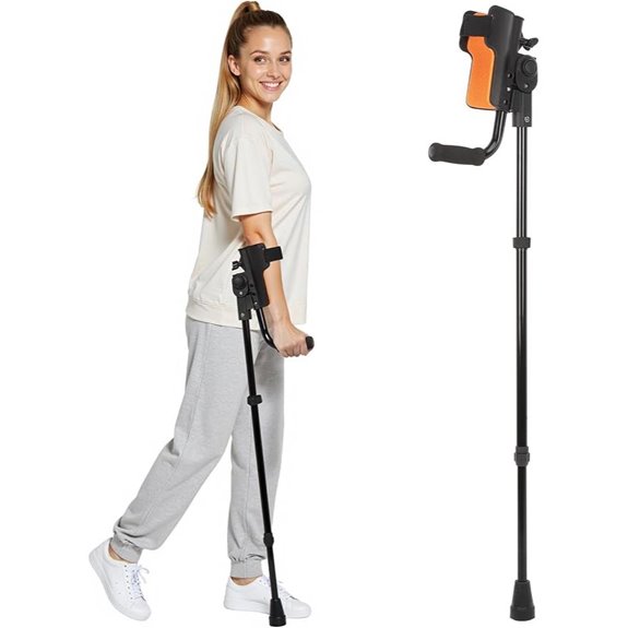 3-Angle Adjustable Forearm Crutches for Adults
