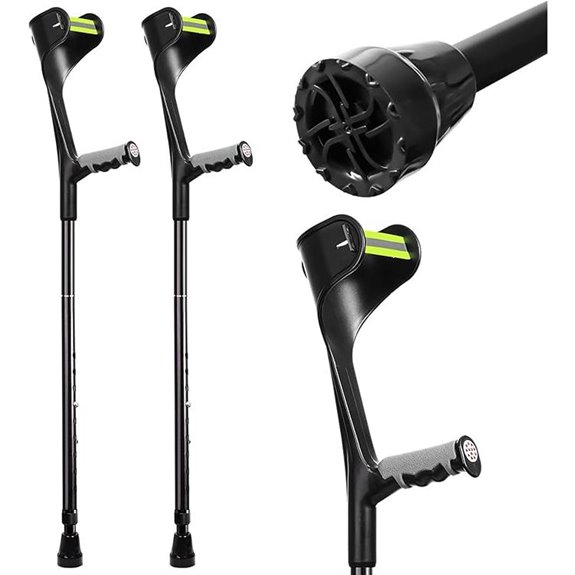 Forearm Crutches for Adults 10-Level Adjustable Height
