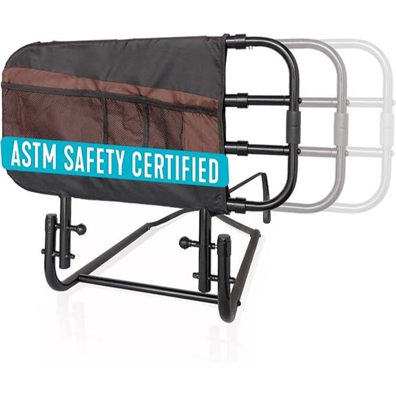 Stander EZ Adjust Bed Rail with Organizer Pouch