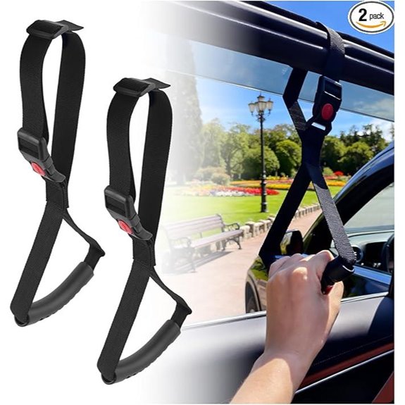 2PCS Adjustable Car Door Handle Assist for Elderly/Disabled