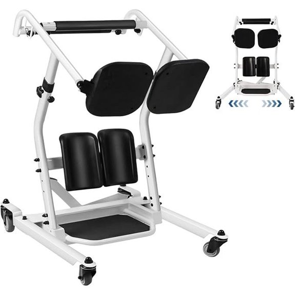 Sit to Stand Patient Lift for Elderly with Adjustable Base
