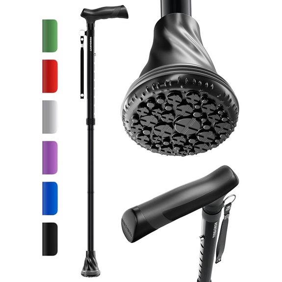 HONEYBULL Foldable Adjustable Walking Cane for Seniors