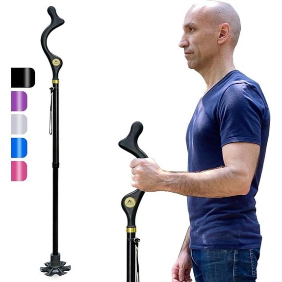 Foldable Height Adjustable Walking Cane for Seniors