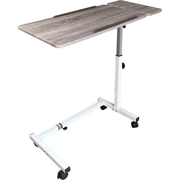 Recliner Over-Bed Table with Adjustable Height & Tilt Design