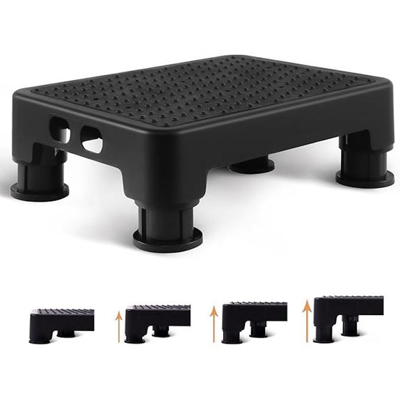 CHIKILLA Adjustable Step Stool for High Beds and Cars (650lbs)