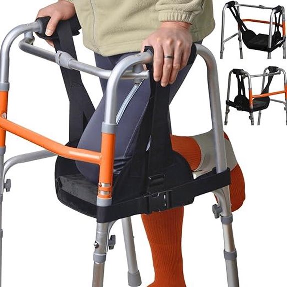 Adjustable Cushioned Knee Sling for Walker