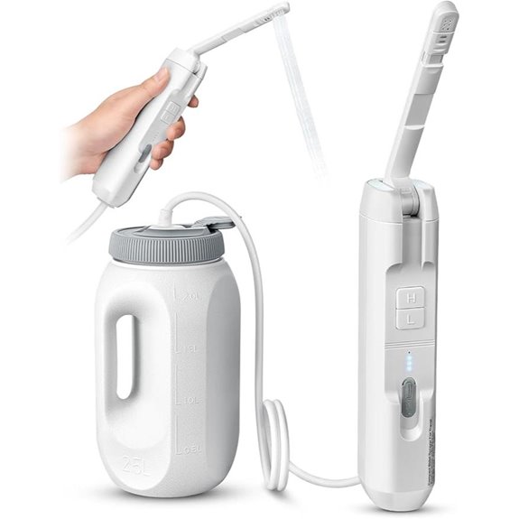 Electric Portable Bidet with Adjustable Pressure & Reservoir
