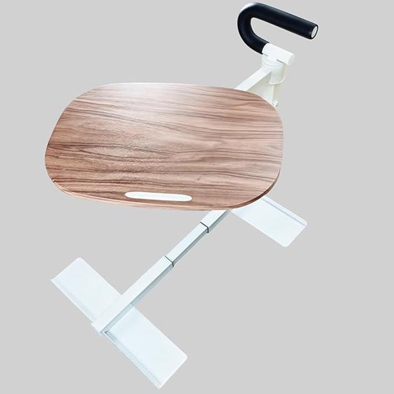360° Rotating Adjustable Sofa Tray Table with Safety Handle