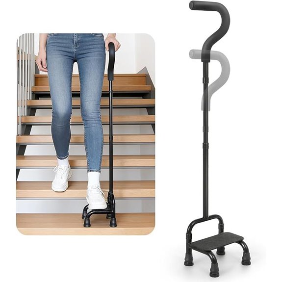 Adjustable Stair Climbing Assist Cane for Seniors