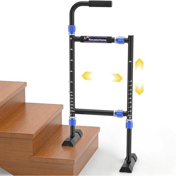 Adjustable Stair Assist Cane for Seniors (300 lbs)