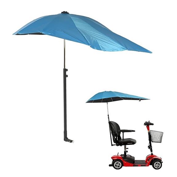 AIWFL Adjustable Sunshade Canopy for Mobility Scooters