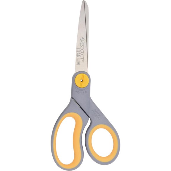 Westcott 8-Inch Titanium-Bonded Scissors with Adjustable Glide Feature