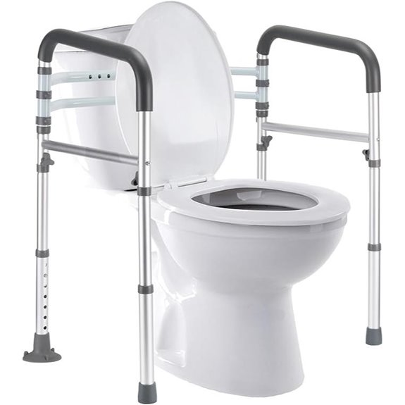 Adjustable Toilet Safety Rails for Seniors and Disabled