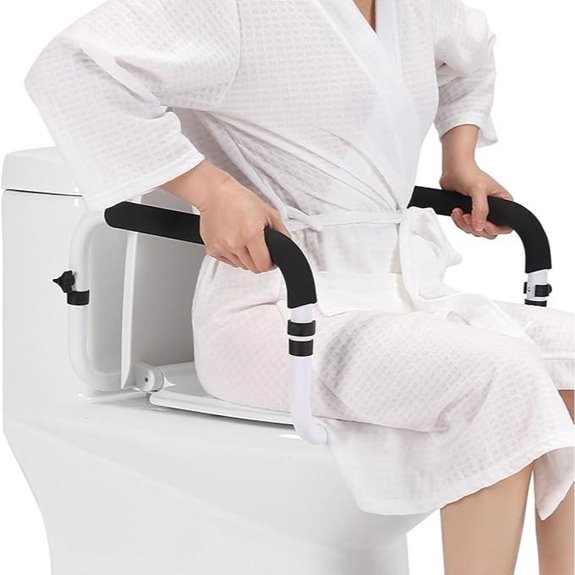 Toilet Safety Rail with Adjustable Width for Seniors