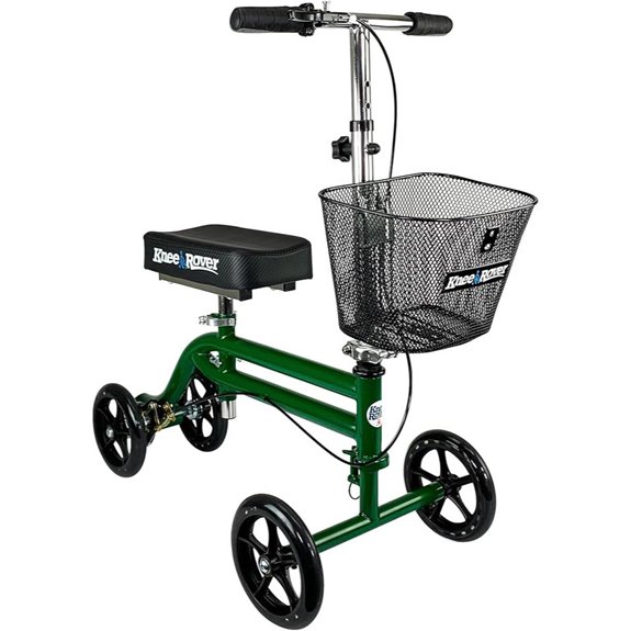KneeRover Steerable Knee Scooter for Adults with Basket