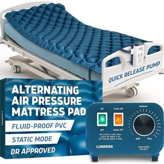 Lunderg Alternating Air Pressure Mattress Pad for Bed Sores