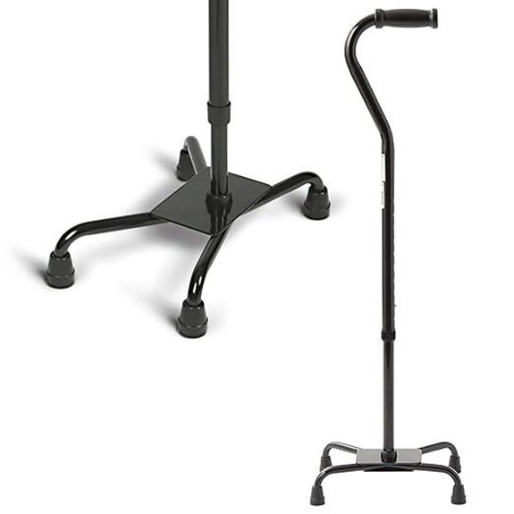Medline Aluminum Quad Cane for Mobility & Balance