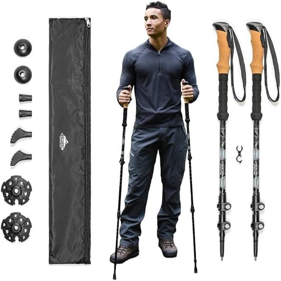 Cascade Mountain Tech Aluminum Trekking Poles