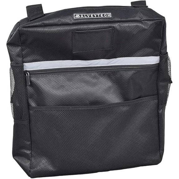 AlveyTech Black Seat Backpack Bag for Mobility Scooters & Wheelchairs