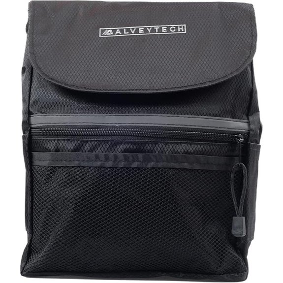 AlveyTech Large Tiller Bag for Mobility Scooters (Black)