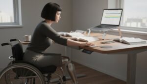 amputee friendly ergonomic desks