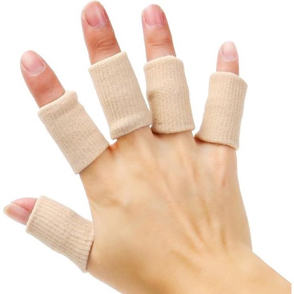 20 Pieces Finger Compression Sleeves for Arthritis Pain Relief