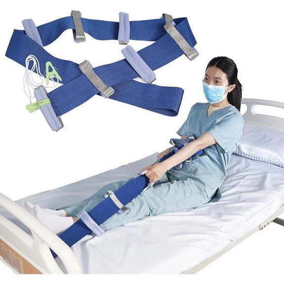 Bed Ladder Assist Pull Up Straps with 8 Hand Loops