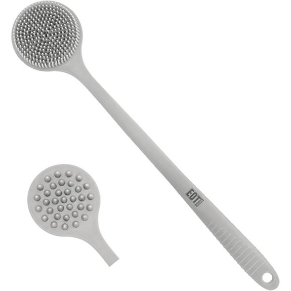 Bendable Long Handled Silicone Body Brush & Scrubber