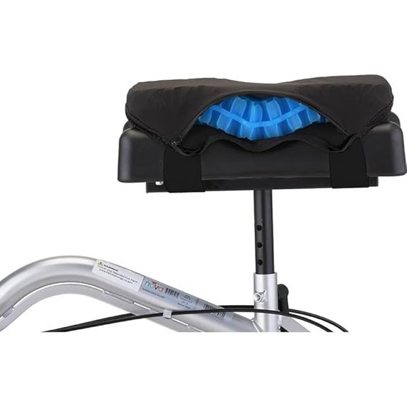 NOVA Knee Scooter Gel Cushion Cover (Black)