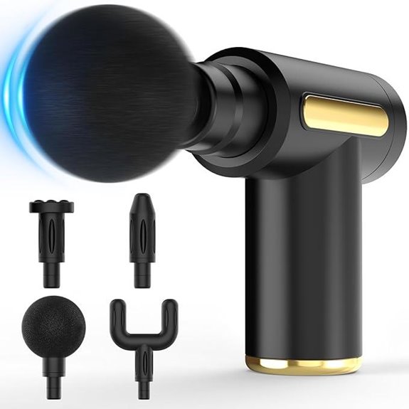 Portable Deep Tissue Percussion Massage Gun (Black)