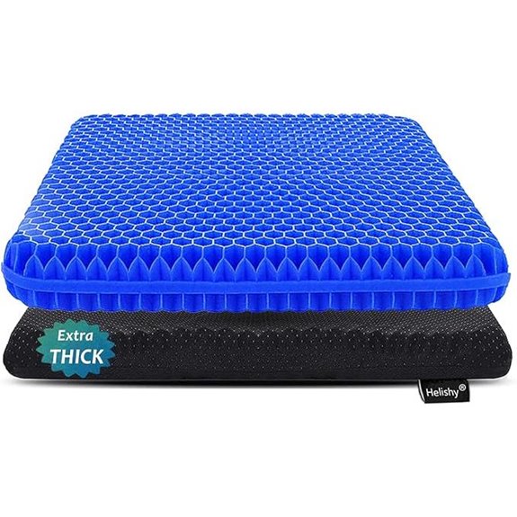 Gel Seat Cushion for Long Sitting & Pain Relief (Blue)