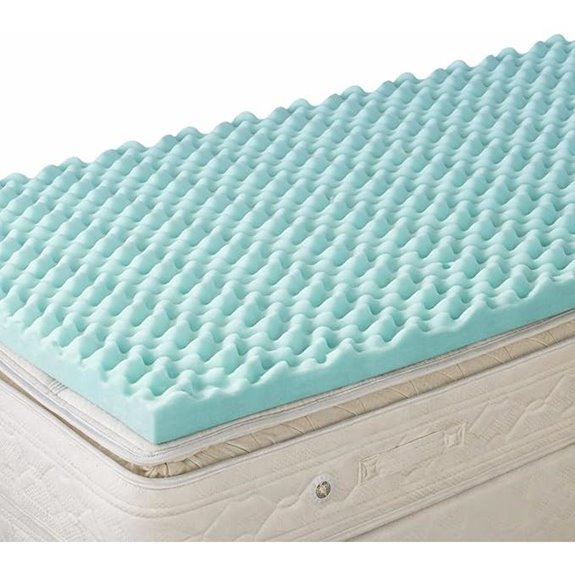 DMI Egg Crate Foam Mattress Topper Hospital Size 33x76x4 Blue