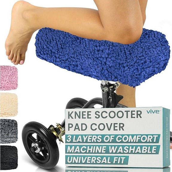 Vive Mobility Knee Scooter Pad Cover (Blue)