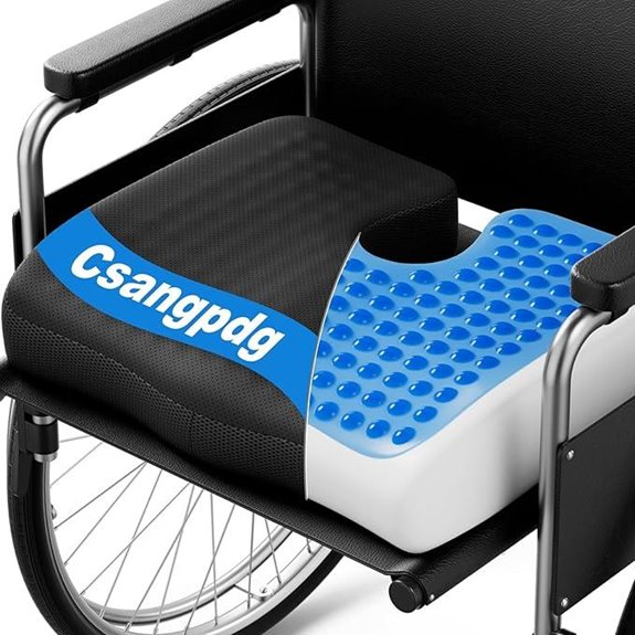 Wheelchair Cooling Gel Memory Foam Seat Cushion