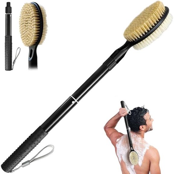 Back Scrubber for Shower Detachable Bath Brush for Elderly