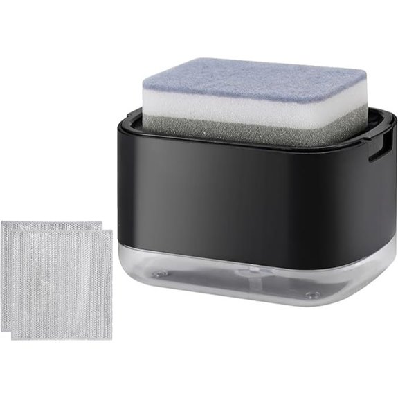 Kitchen Dish Soap Dispenser with Sponge Holder