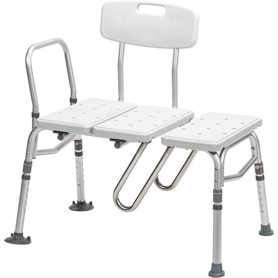 Drive Medical Splash Defense Tub Transfer Bench (400 lb Capacity)