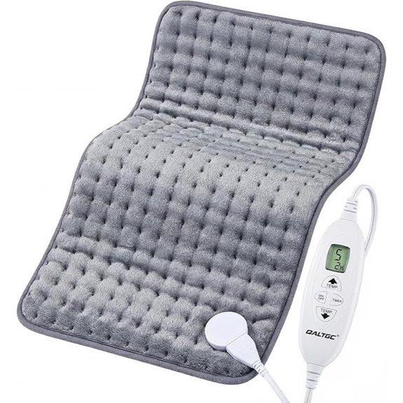 Electric Heating Pad with Dual Controller 12x24 Grey