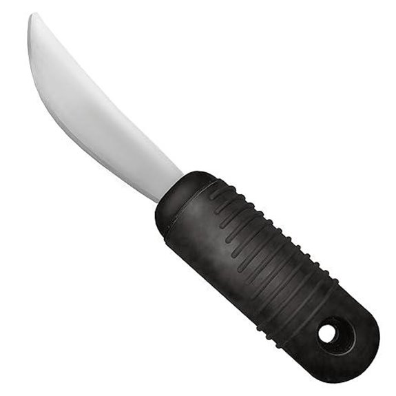 Rehabilitation Advantage Easy Grip Rocker Knife with Built-up Handle Black