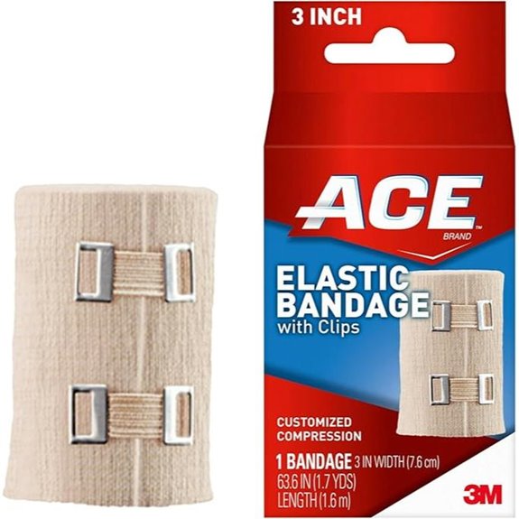 ACE 3 Inch Elastic Bandage with Clips