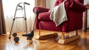 elderly amputee furniture risers