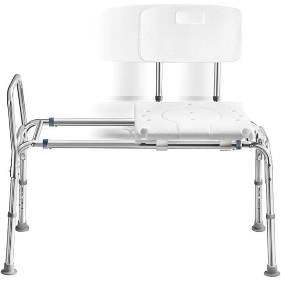 Tub Transfer Sliding Shower Bench for Elderly (400 Lbs)